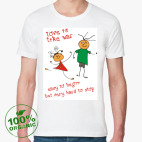 Мужская футболка органик