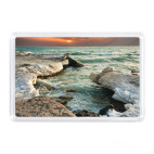 Магнит 7,5 x 5,1 см Зимний Каспий