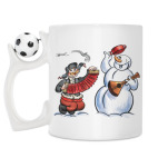 Кружка с футбольным мячиком