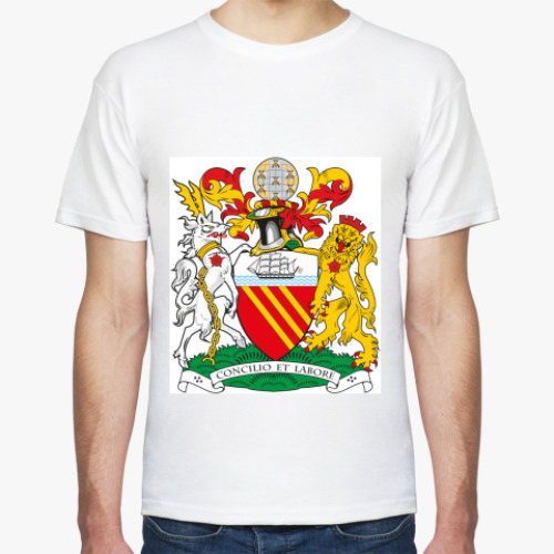 Футболка с принтом Герб города Манчестера