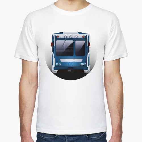 Футболка с принтом Арт вагона 81-540.8 'Саблезуб'