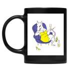 Кружка цветная UV-DTF