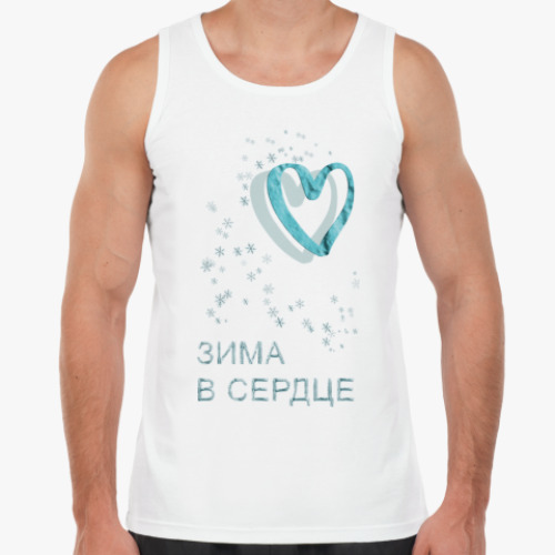 Майка с принтом Зима в сердце