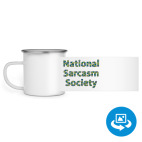 Кружка металлическая белая (круговая запечатка)