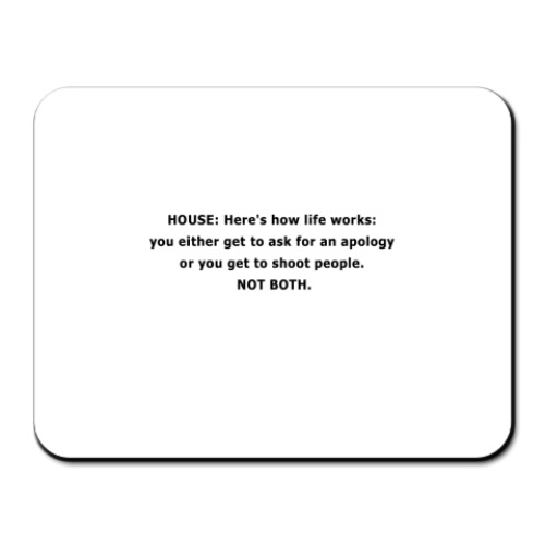 Коврик для мыши с принтом  House