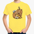 животные и мальчик читают