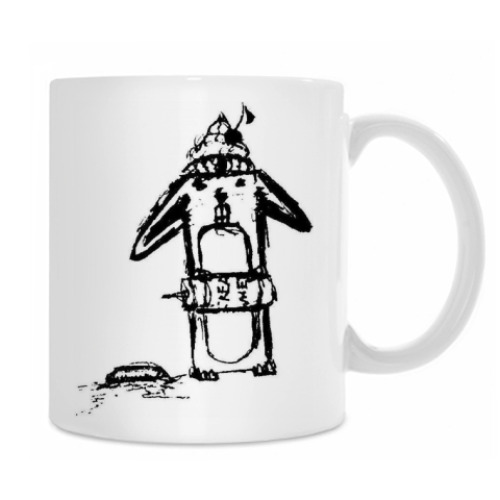 Кружка с принтом rope/cream