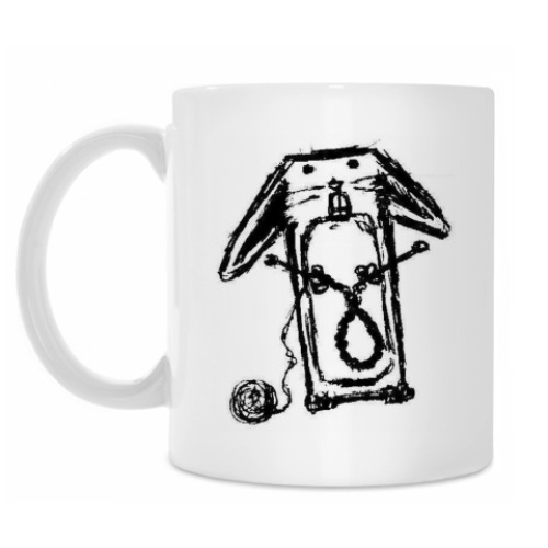 Кружка с принтом rope/cream