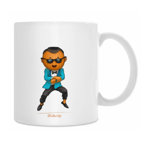 Кружка с принтом Тыква-гангнамстайл