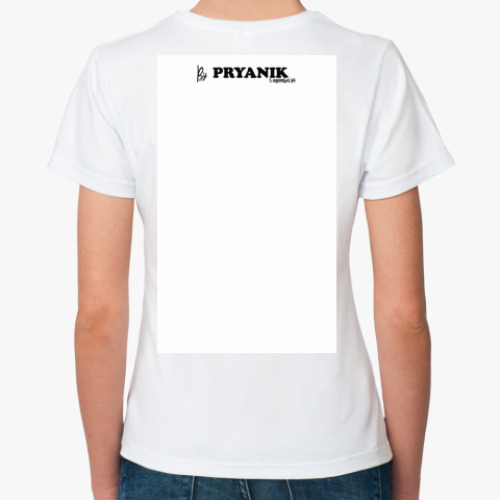 Классическая футболка с принтом HEY HO LET'S GO