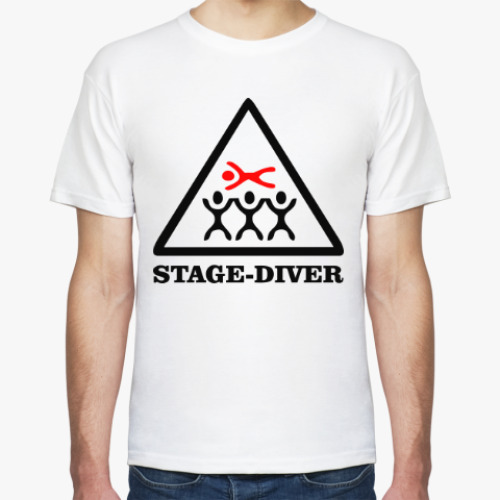 Футболка с принтом Stage diver