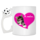 Кружка с футбольным мячиком