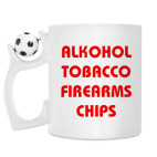 Кружка с футбольным мячиком