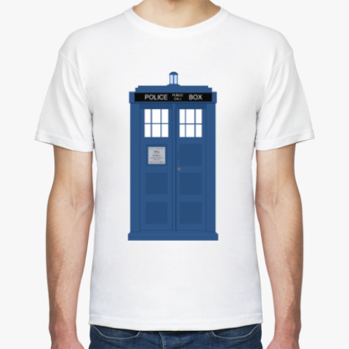 Футболка с принтом ТАРДИС Доктор Кто