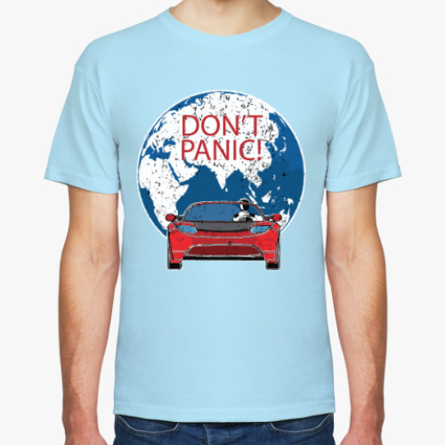 Футболка с принтом Первый запуск Falcon Heavy