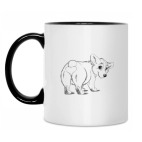 Кружка двухцветная