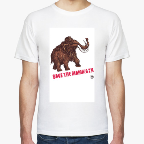 Футболка с принтом Save the mammoth