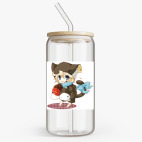 Банка с бамбуковой крышкой