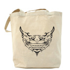 Холщовая сумка шоппер Чеширский кот