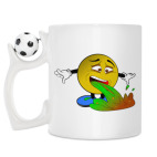 Кружка с футбольным мячиком