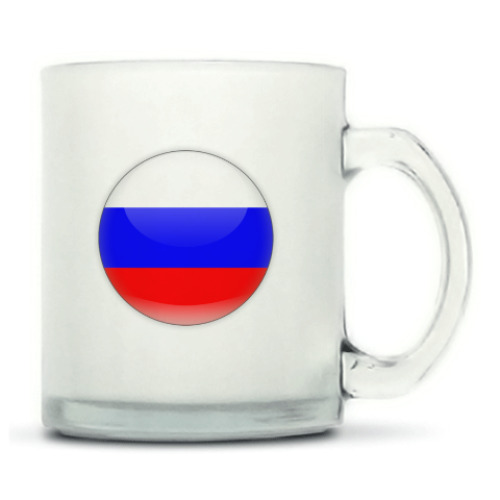 Кружка матовая с принтом РОССИЯ