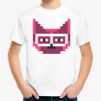 Детская классическая футболка 8-bit Cat