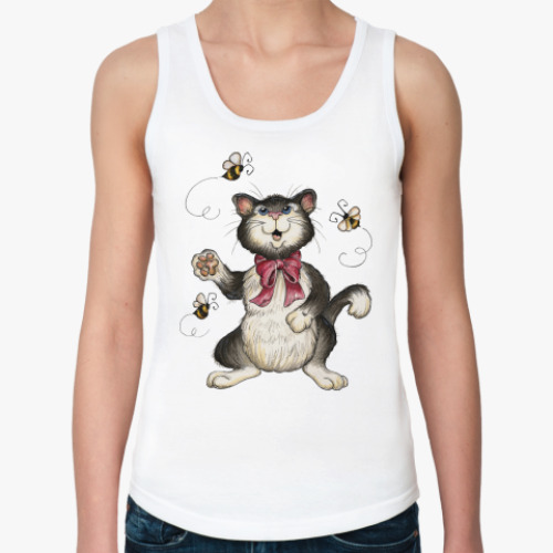 Женская майка с принтом Охота на пчёл