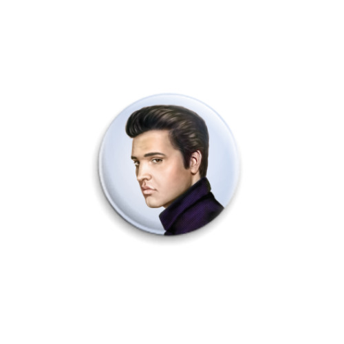 Значок 25мм с принтом Elvis Presley - рисунок