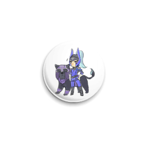 Значок 25мм с принтом Luna and Nova
