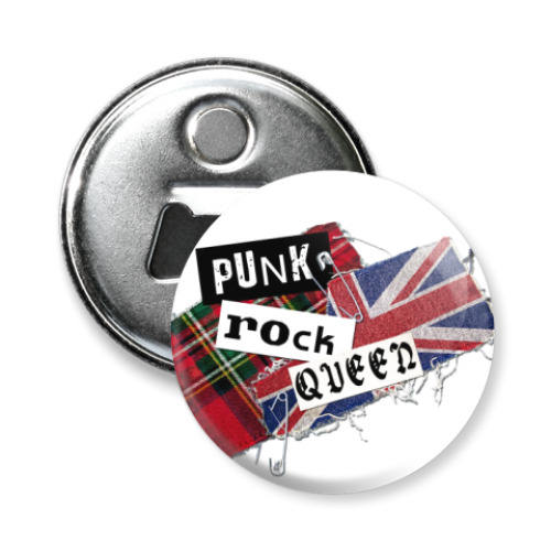 Магнит-открывашка с принтом Punk Queen -открывашка