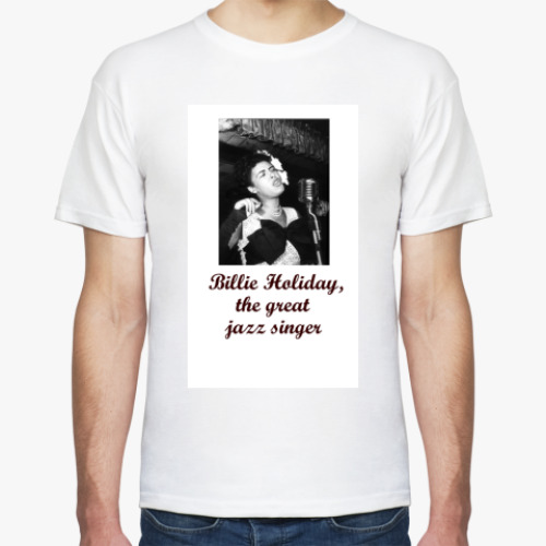 Футболка с принтом  'Билли Холидэй'