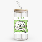 Банка с бамбуковой крышкой