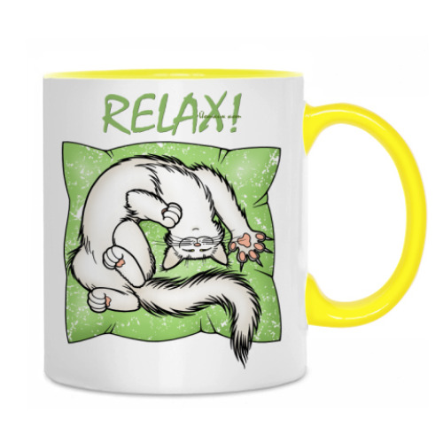 Кружка с принтом 'Расслабься!'