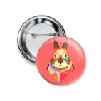 Значок 37 мм Зайчонок