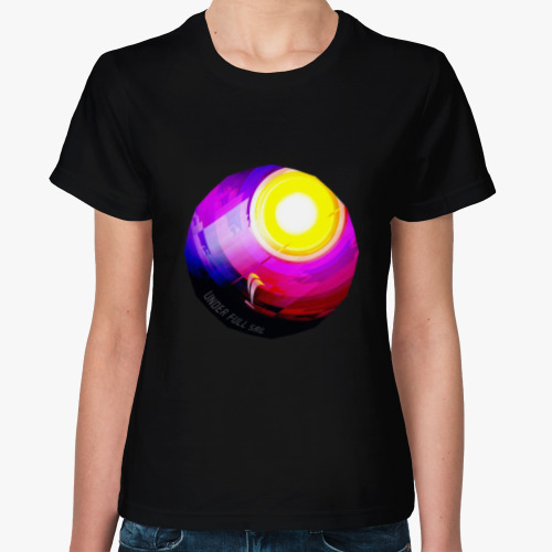 Женская футболка с принтом На всех парусах - UNDER FULL SAIL