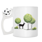 Кружка с футбольным мячиком