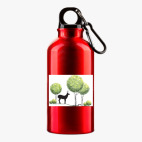 Металлическая бутылка 400 мл UV-DTF