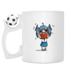 Кружка с футбольным мячиком