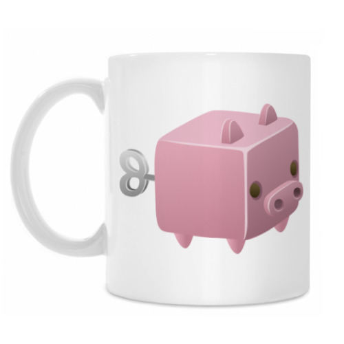 Кружка с принтом Заводная игрушка: Свинья