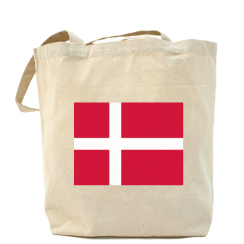 Сумка шоппер с принтом  Флаг Дания