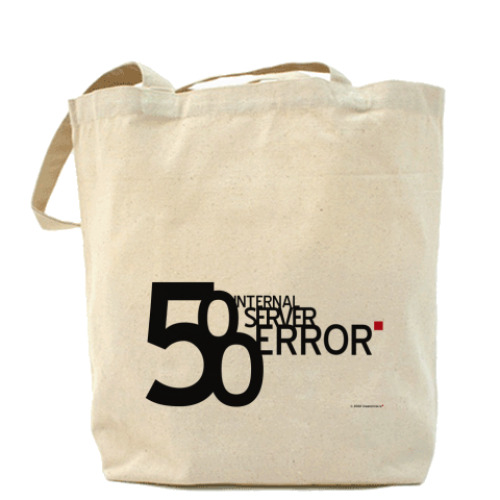 Сумка шоппер с принтом  500 error