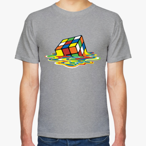 Футболка с принтом принт Шелдона 'Кубик'