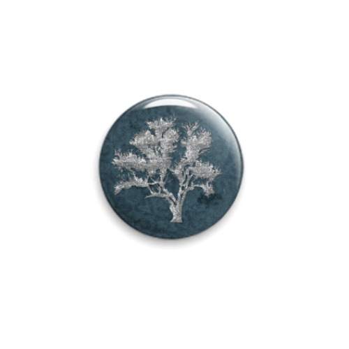 Значок 25мм с принтом  Дерево