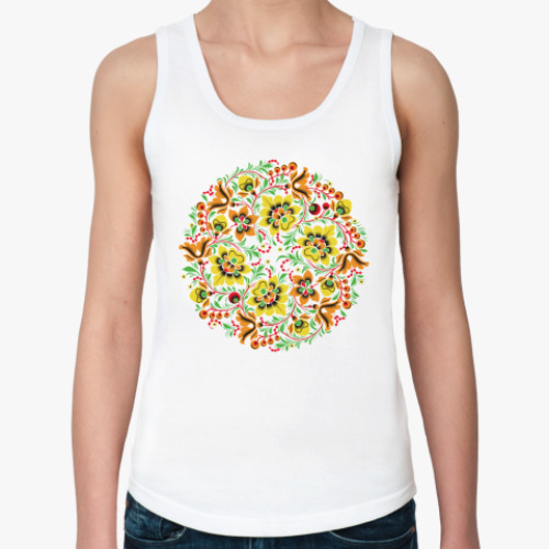 Женская майка с принтом Русский народный узор