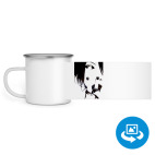 Кружка металлическая белая (круговая запечатка)