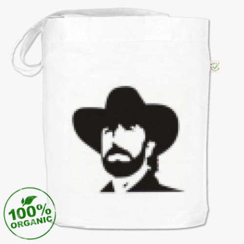 Сумка шоппер с принтом Чак Норрис