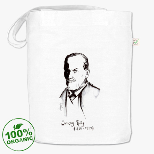 Сумка шоппер с принтом Фрейд