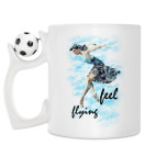 Кружка с футбольным мячиком