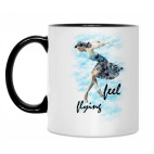 Кружка двухцветная