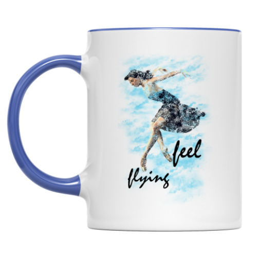 Кружка с принтом Ощущение полета
